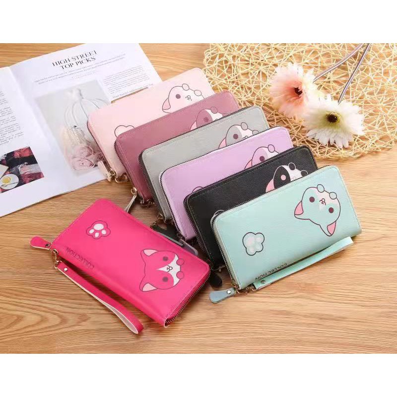 (COD) Dompet Panjang Dompet Wanita Plus Tali MALLSHOPPING