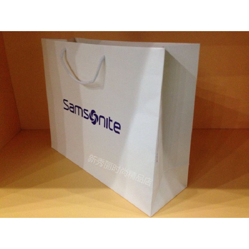 Samsonite Gift Bag Shopping Bag Tote Bag Packaging Bag Pure White