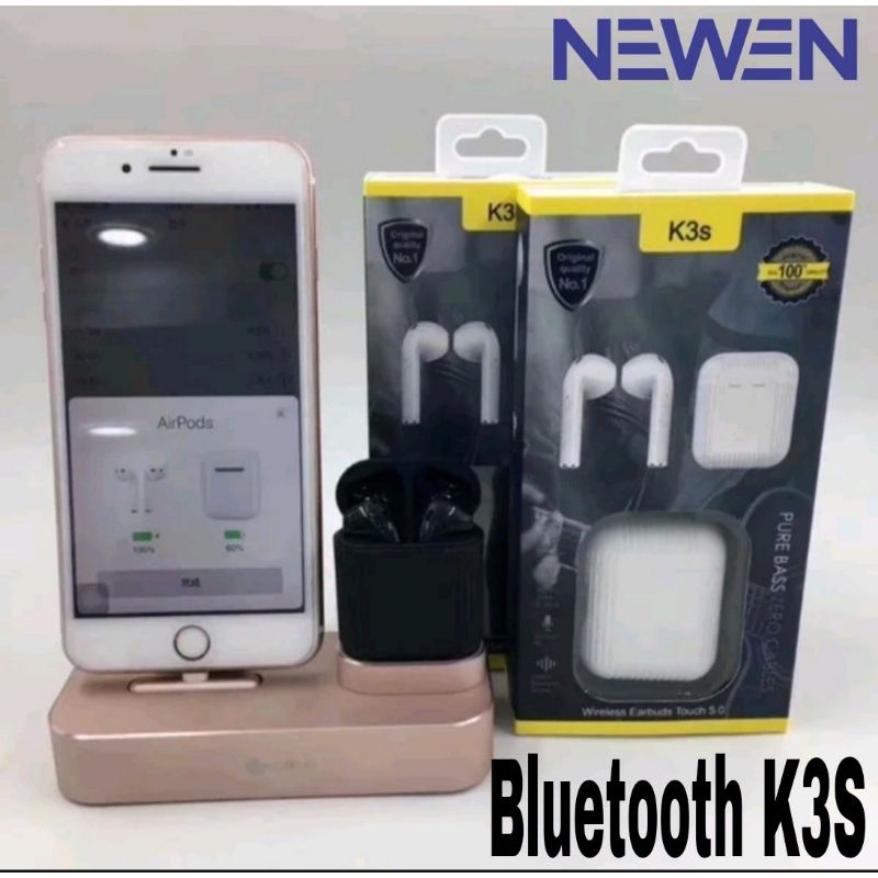 NEWEN Headset Bluetooth K3S 5.0 Wireless Earphone Earbuds Touch K3 S