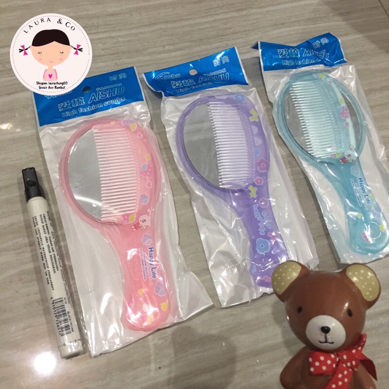 Cermin kaca sisir 6pc doll Lol grosir lusinan