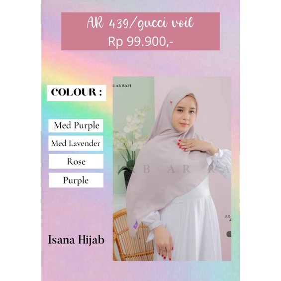 Jilbab segiempat arrafi jumbo polos AR 534