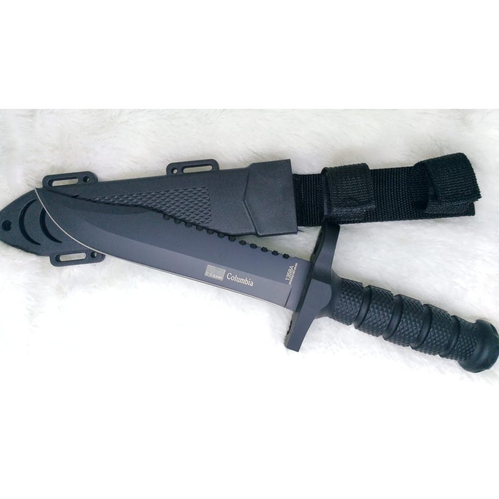 Hot Promo! PISAU COLUMBIA SANGKU SABER 1358A P1049 SURVIVAL OUTDOOR TAJAM Baru!