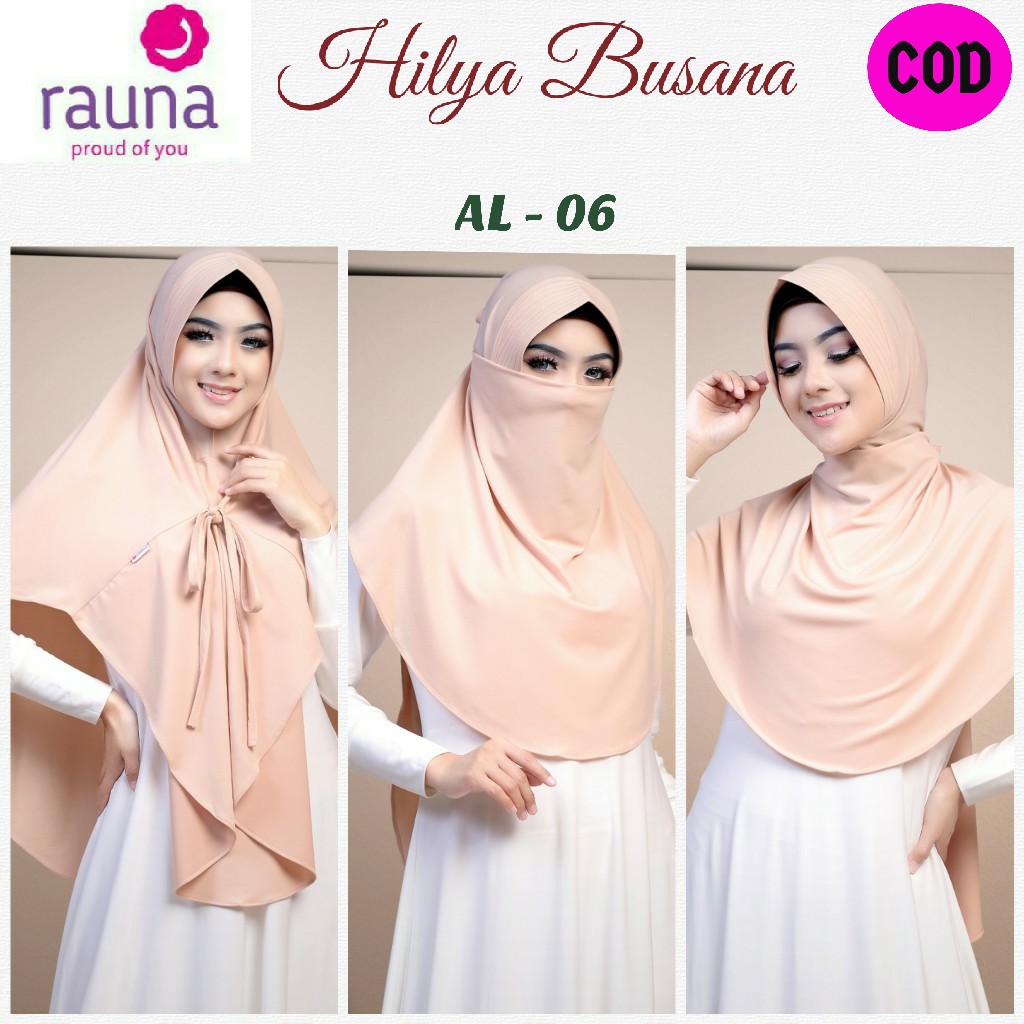 Rauna SALE Bergo Pet Jersey 3in1 / AL 01 - 10 / Fashion Muslim / BONUS Ciput