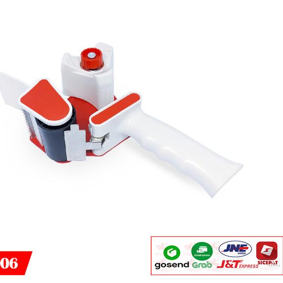 

❂ Ksatria Tape Dispenser / Cutter Lakban / Pemotong Lakban - Merah ➣
