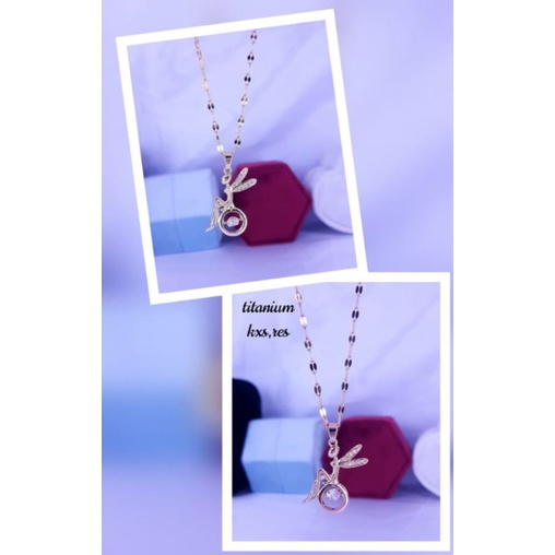 kalung titanium korean style, tidak luntur,awet,tahan lama,bisa dipake sehari hari,mandi,kado