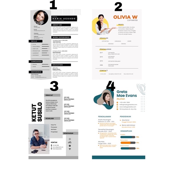 Jasa Pembuatan CV dan Lamaran Kerja