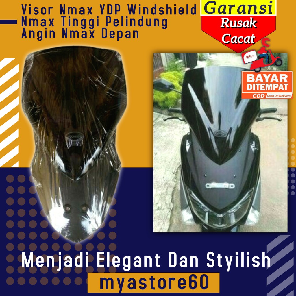 Visor Nmax YDP Windshield Nmax Tinggi Pelindung Angin Aksesoris Variasi Yamaha Nmax Depan