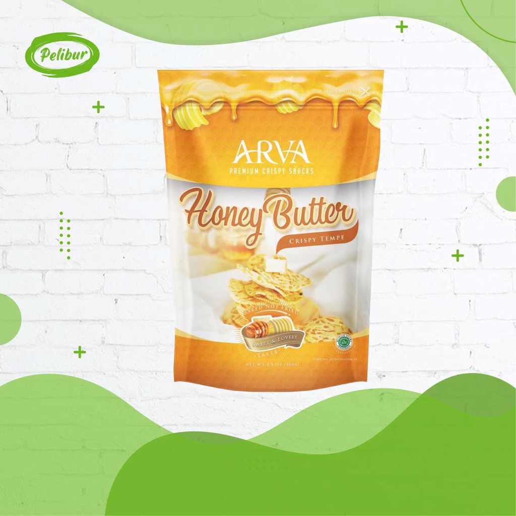 

Keripik Tempe Honey Butter Arva Enak 80g