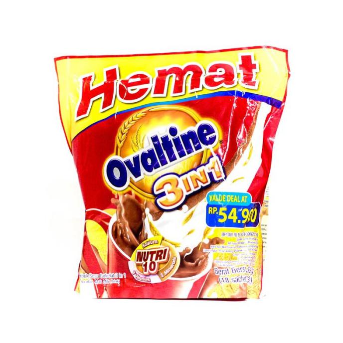 

OVALTINE 3IN1 BAG (18'S X 33GR) 594GR