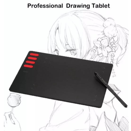 Digital Drawing Pad Graphic Pen Tablet 7 inch VINSA T505 PC Laptop Smartphone