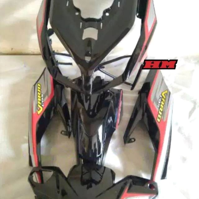 Cover body halus VARIO TECHNO 110 CBS 2009-2012, HITAM