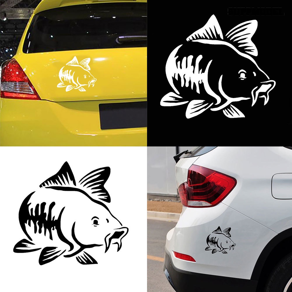 Car Stiker Reflektif Motif Ikan Mas Untuk Dekorasi Bodykaca Jendela Mobil