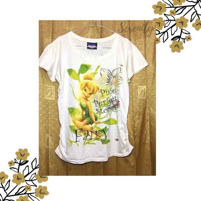 PRELOVED TOP KAOS POLOS TINKERBELL