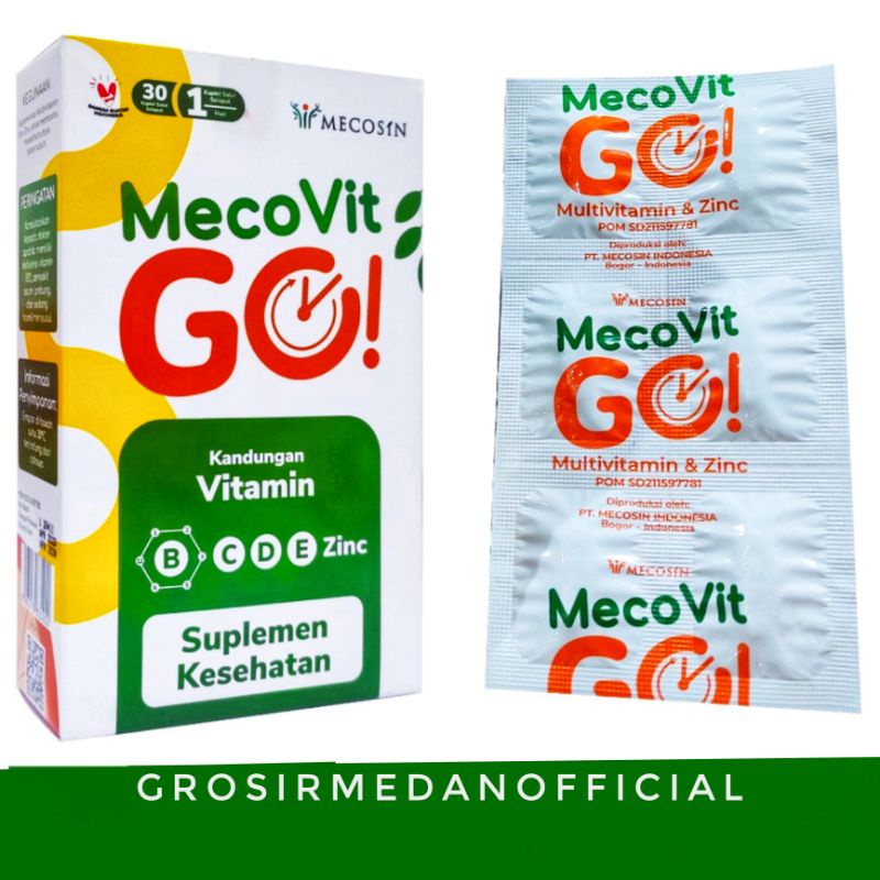 MECOVIT GO - VITAMIN NUTRISI SUPLEMEN MAKANAN - MELENGKAPI GIZI DAN MENJAGA DAYA TAHAN TUBUH AGAR TIDAK MUDAH SAKIT - VITAMIN MASA PENYEMBUHAN DARI SAKIT