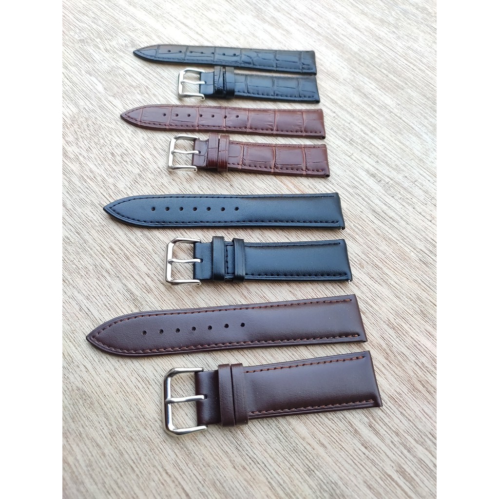 Tali jam kulit Leather Strap Lugs 22mm Quick Release Smart watch.