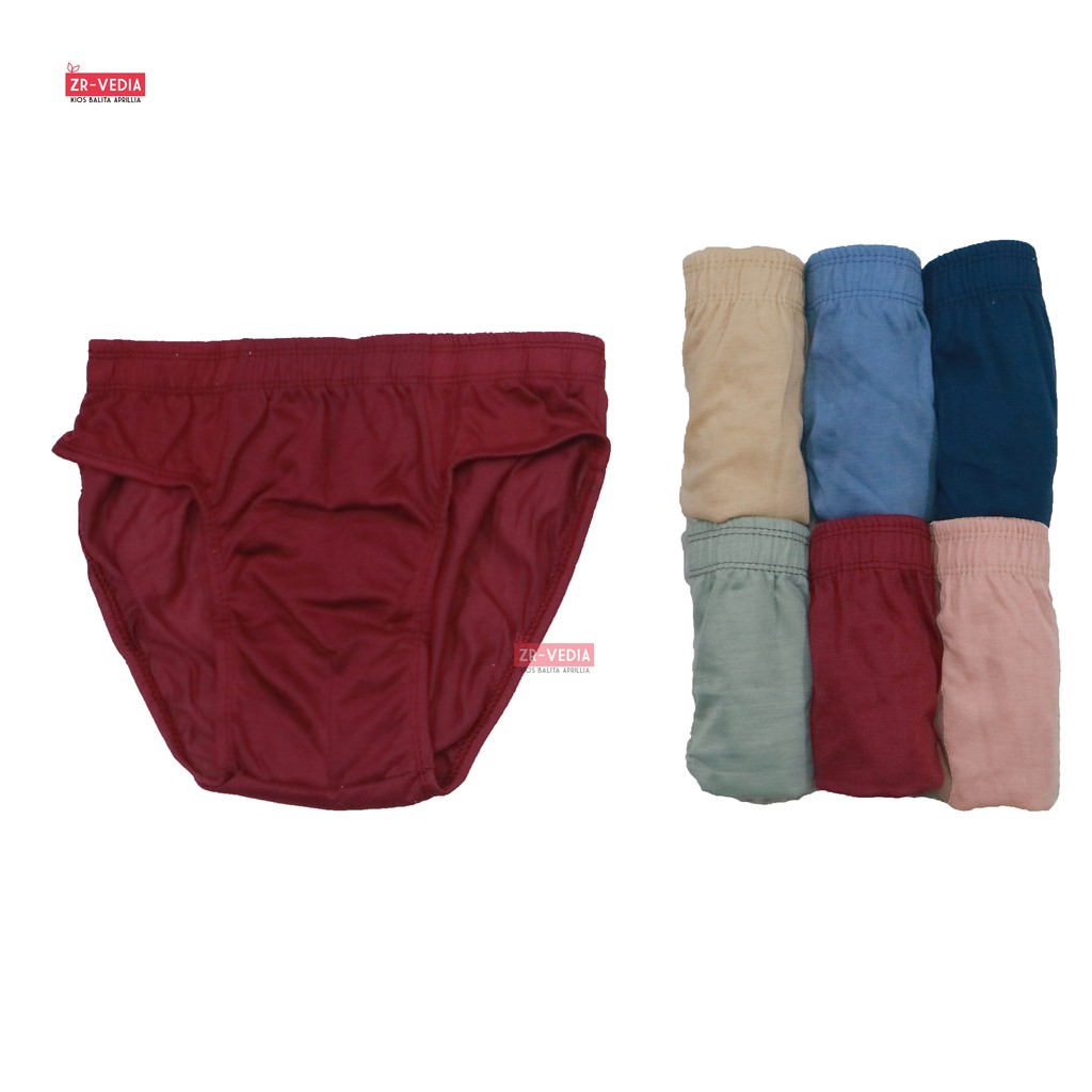 (ISI 6-12) Celana Dalam Laki uk 8-12 Tahun Anak Tanggung / Underwear CD Anak Polos Katun Kolor