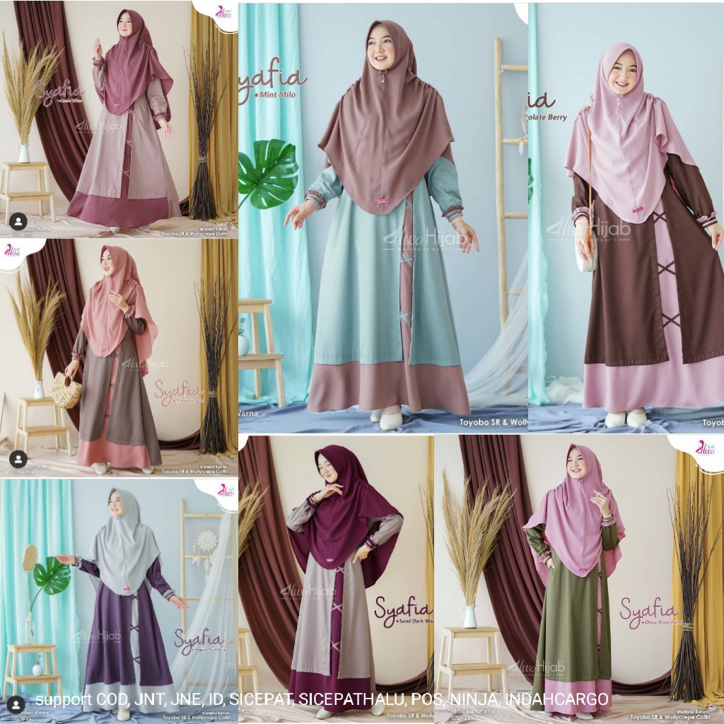 SYAFIA Gamis - GAMIS SAJA - GAMIS MURAH - GROSIR GAMIS MURAH KUDUS