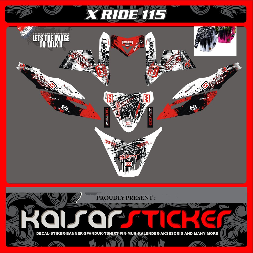 Decal Stiker Motor Yamaha X Ride 115 Lama Deasin Gambar Bilabong Decal Stiker Motor Yamaha X Ride 115 Lama Deasin Gambar Bilabong