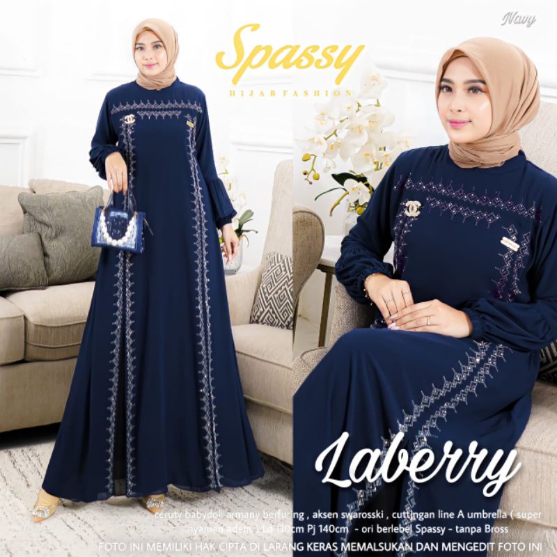 Laberry Dress Original by Spassy / Gamis Wanita Laberry Original Spassy