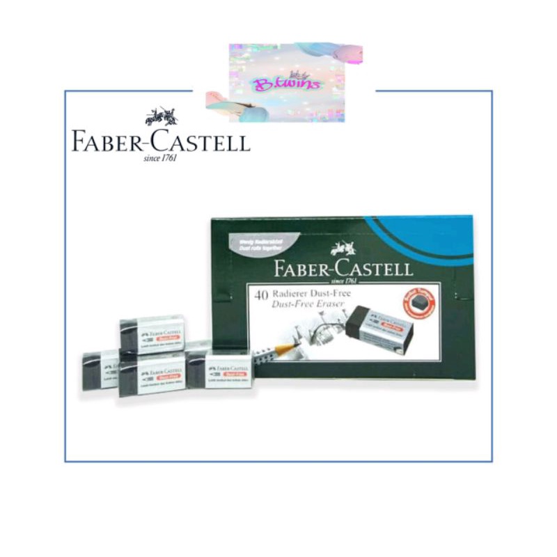 

PENGHAPUS / ERASER FABER CASTELL HITAM DUST FREE KECIL