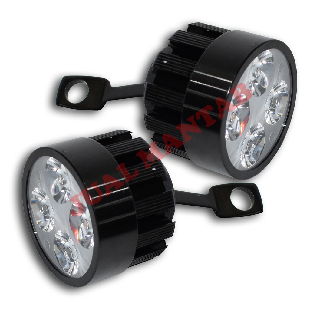 Lampu Tembak Spion Motor Dan Mobil LED New Variasi Lampu Spion Motor l Ridding l Bikers l Trail Cahaya Putih Super Terang 12V 12Watt Arus DC Terlaris Universal Murah Varian Warna