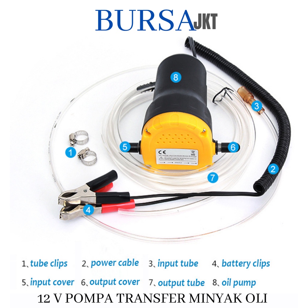 OIL POMPA SEDOT TRANFER MINYAK OLI ELEKTRIK 12 V FLUID EXTRAKTOR SUCTION PUMP