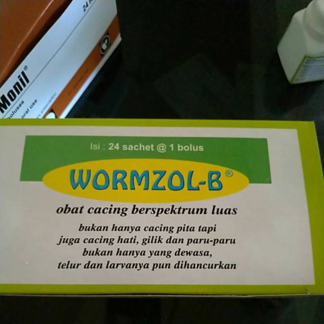 WORMZOL B obat cacing hewan persachet