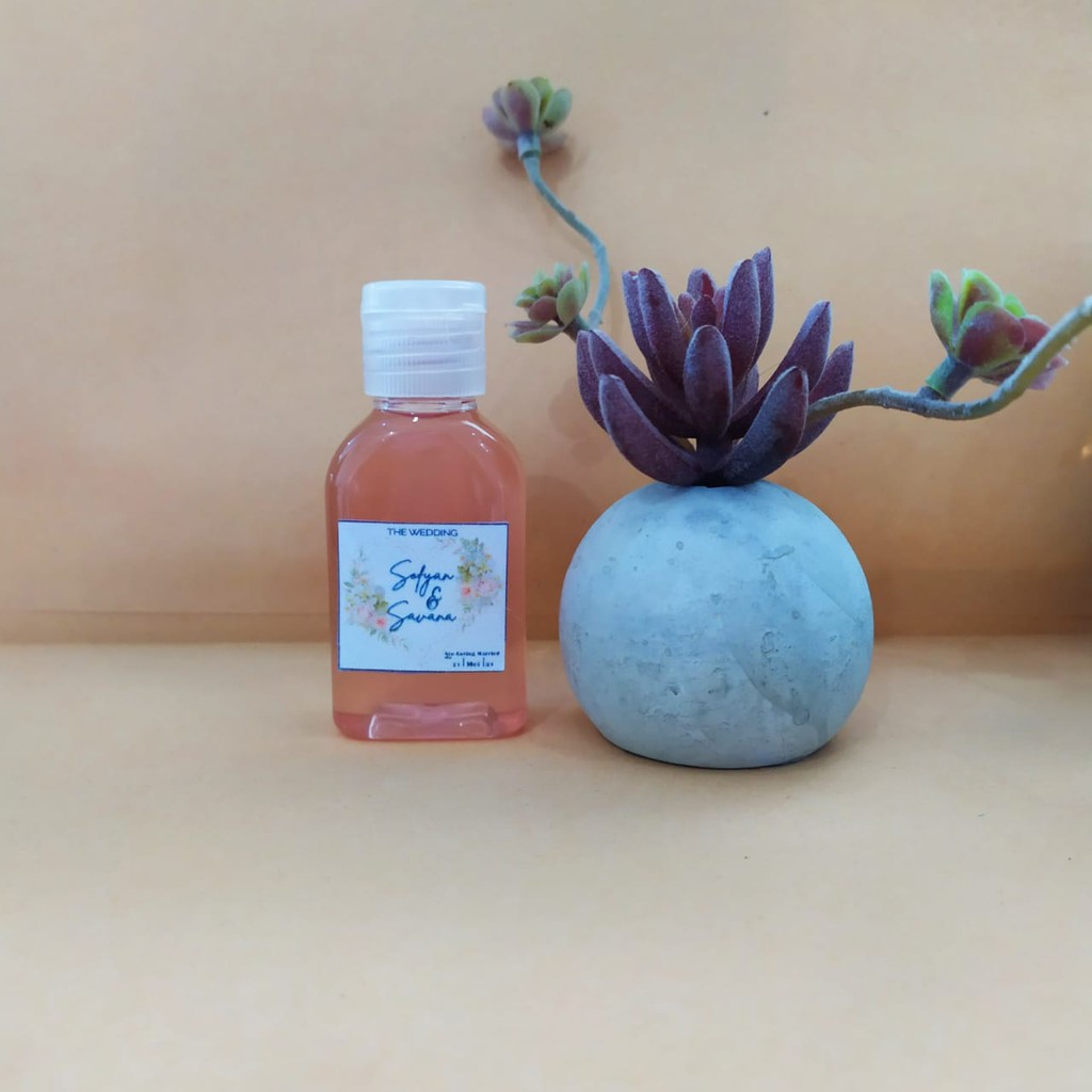 

Souvenir HandSanitizer Murah Stiker kertas Hampers Pernikahan Ulang tahun dlL