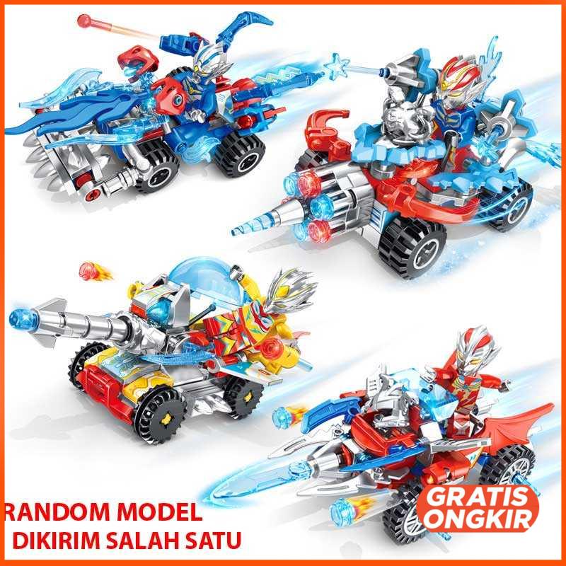 Mainan Rakit Robot Mobil Crush Gear Transformer Model Acak N359