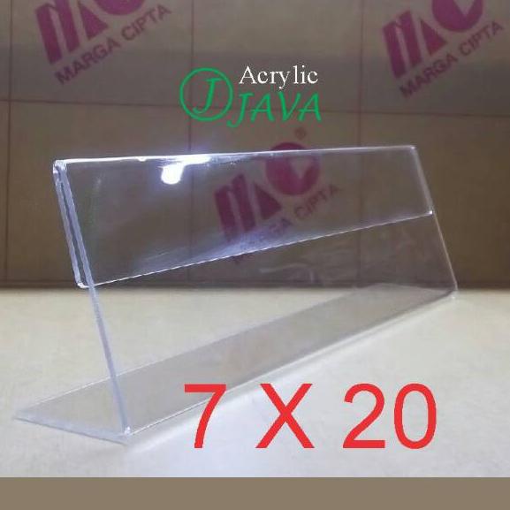 

Y-UWO ♫ DESK NAME/ACRYLIC NAME PLATE/PAPAN NAMA AKRILIK MEJA (7X20) 1 SISI siap dikirim