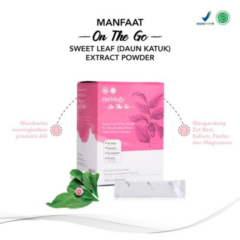 

sweet leaf / daun katuk powder herbilogy 1 box ( 20 sachet )