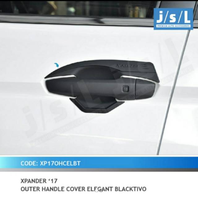 Outer mangkok mobil Xpander model Elegant Chrome &amp; Hitam jsl