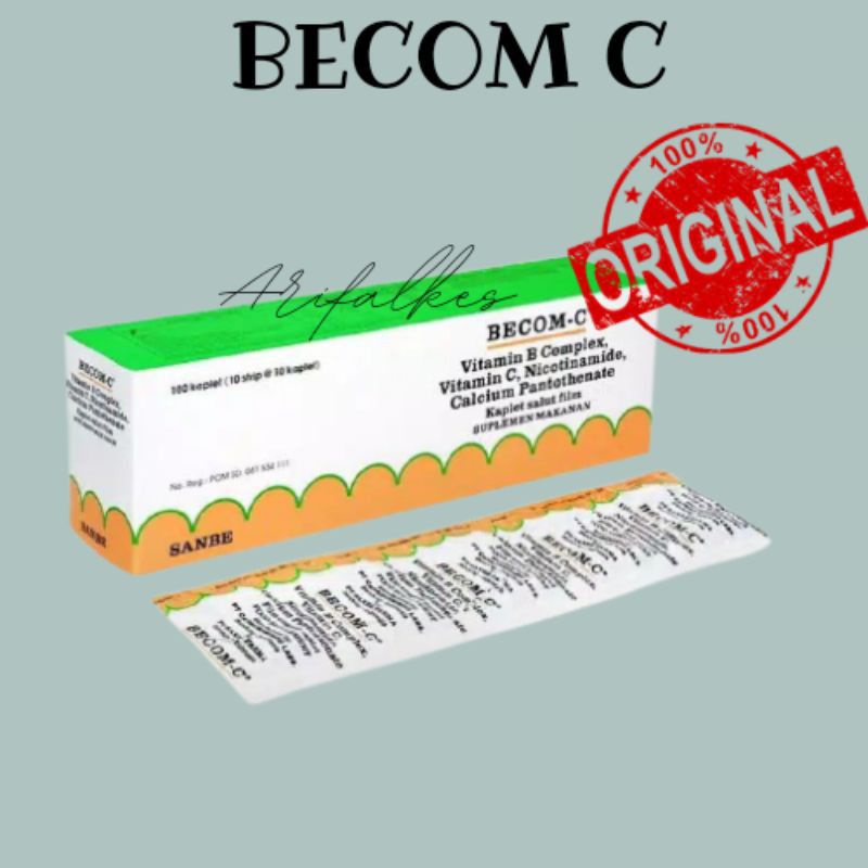 BECOM C /VITAMIN C /OBAT BECOM C  1 stip 10 tablet