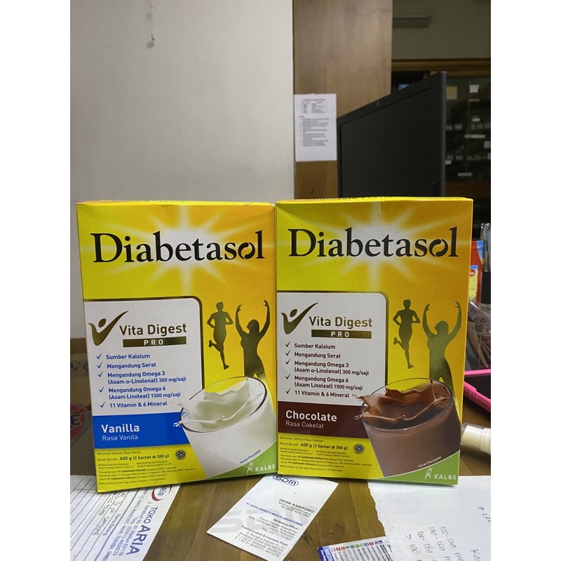 

Diabetasol Vanilla / Chocolate 600g (Susu Penderita Diabetes)