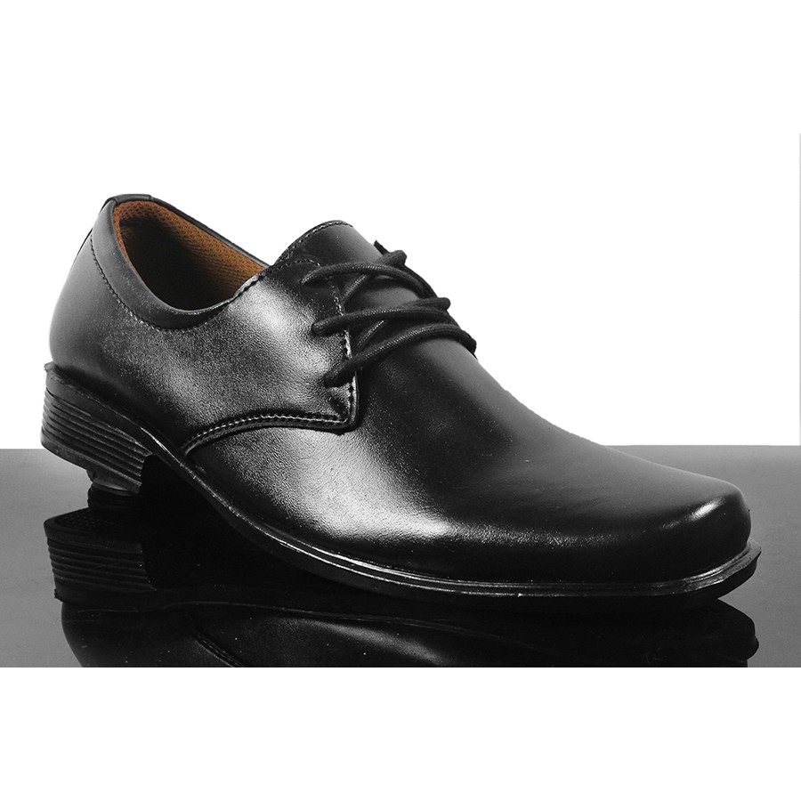 BIG SALE !! Sepatu Casual Formal Pria Pantofel Bertali Chester Hitam Kulit Sintetis Kerja Kantor