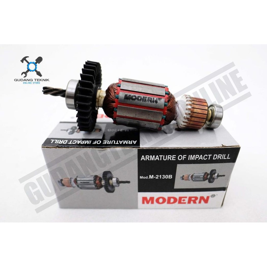 Angker Mesin Bor Modern M 2130 - Armature Bor Beton Modern M2130 Impact Drill Murah