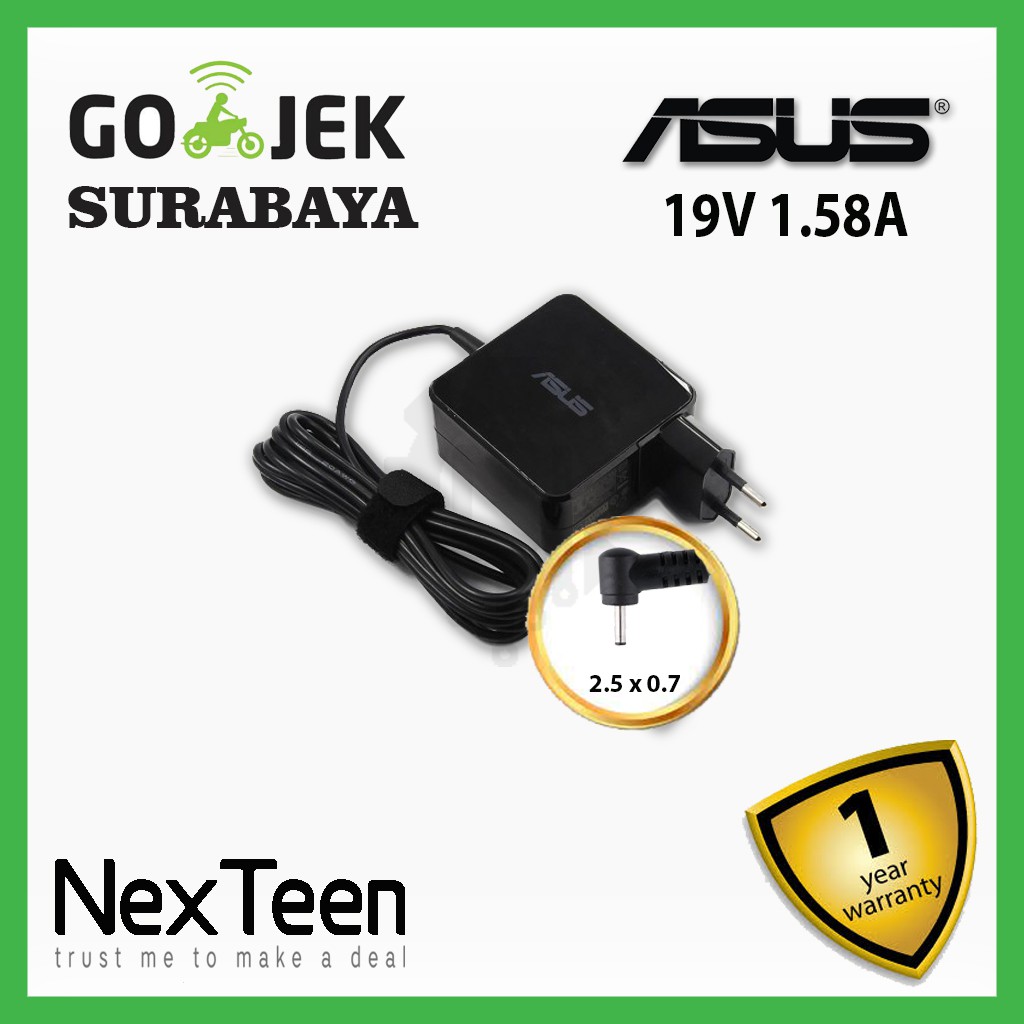 Original Adaptor Asus EEE PC 1001 1005H 1008 1015 1015CX 1015H 1016 X101CH X101H 1201HA 19v 1.58a