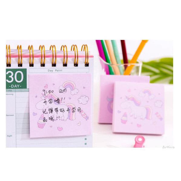 

Sticky notes persegi gambar unicorn