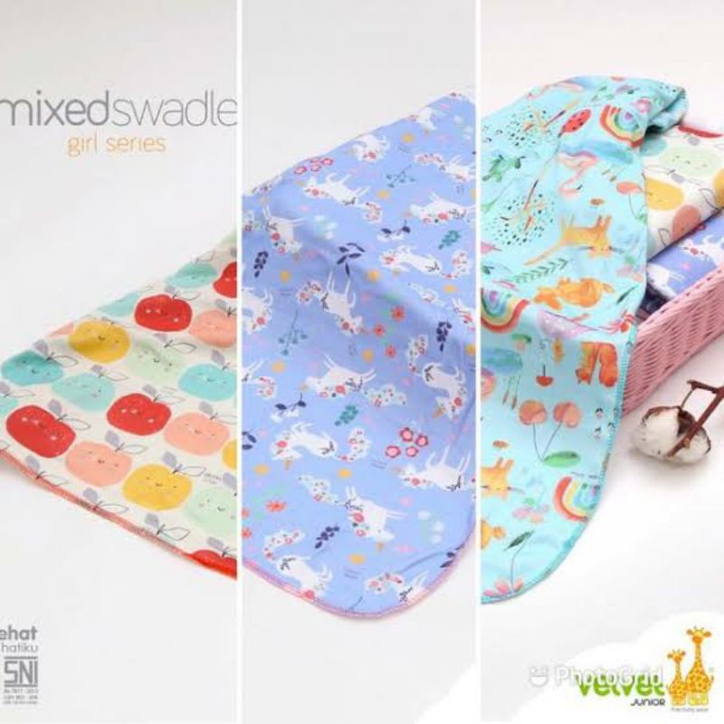 Bedong velvet satuan