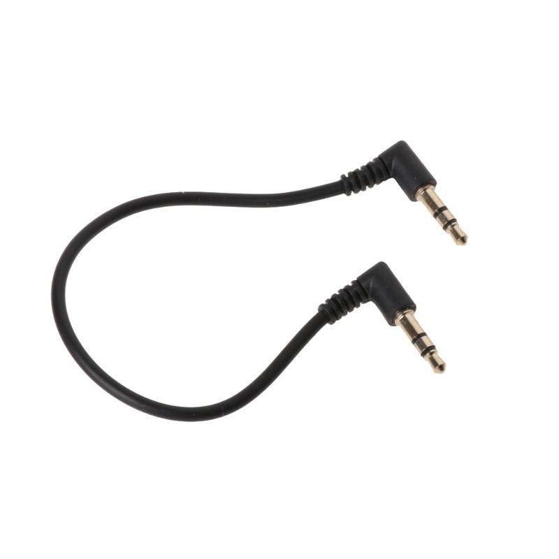 Cre Degree Kabel AUX Stereo Jack 3.5mm Male Ke Male Siku 90 Derajat Untuk Mobil