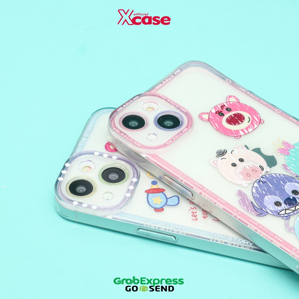 Clear Soft Case Cartoon 2 Motif Tsum Tsum and Toy Story Full Lenscover For iPhone 7 8 SE 7+ 8+ X XR XS 11 12 13 Mini Pro Max