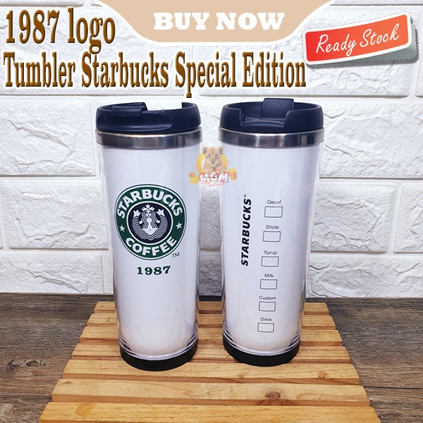 Tumbler Starbucks 450ml my botol stainless Special Edition LOGO 1987
