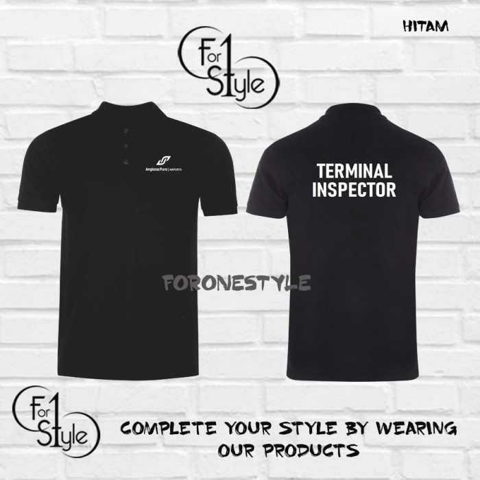 POLO SHIRT TERMINAL INSPECTOR - POLO KERAH TERMINAL INSPECTOR BAJU - Polo foronestyle