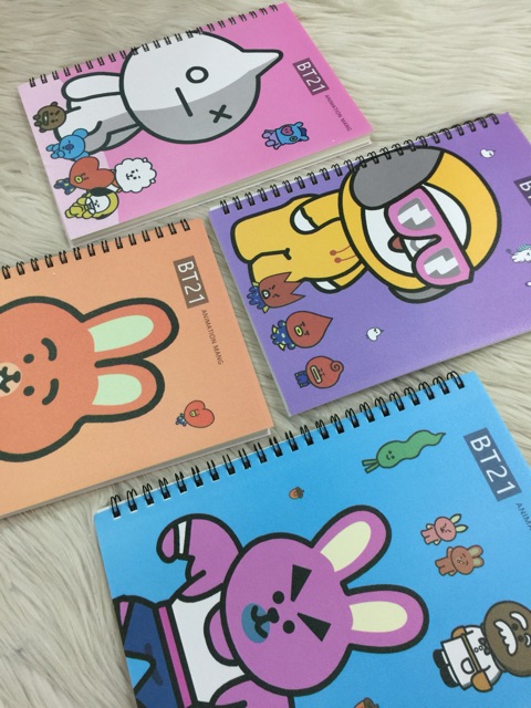 

BT21 Notebook Diary Spiral A5 XQ32K-1227 RANDOM