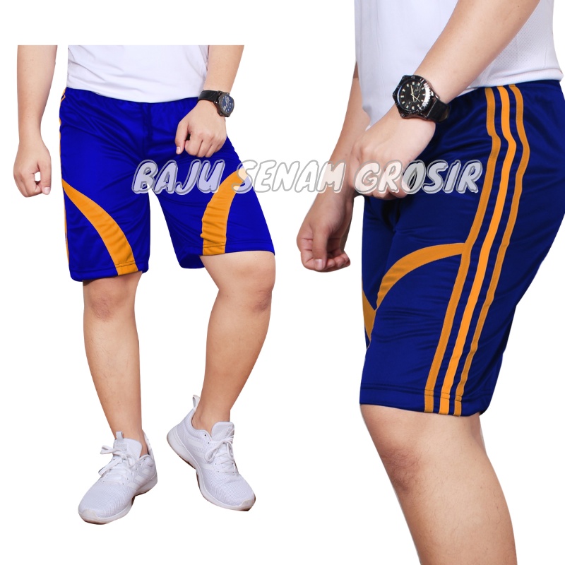 Celana Pendek Olahraga Pria Dewasa Santai Kolor Selutut BBS008
