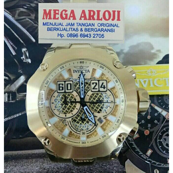 Super Sale JAM TANGAN COWOK PRIA INVICTA S1 FULLGOLD SWISS ETA 1:1 Ready Stock