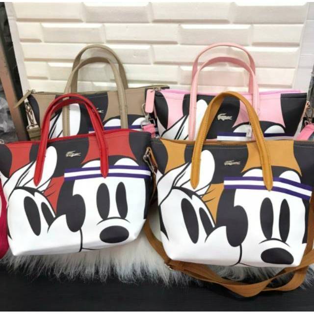 Balanzo Grosir Tas totebag lacoste mickey semipremium