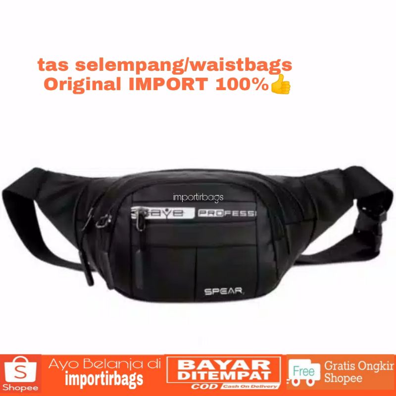 NEW ARRIVAL !!! TAS PINGGANG CASUAL TAS WAISTBAGS Anti Air Waterproof