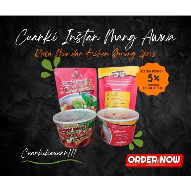 

Paket Cuanki Mang Awwa Rasa Goreng Cemilan Khas Bandung 2pcs