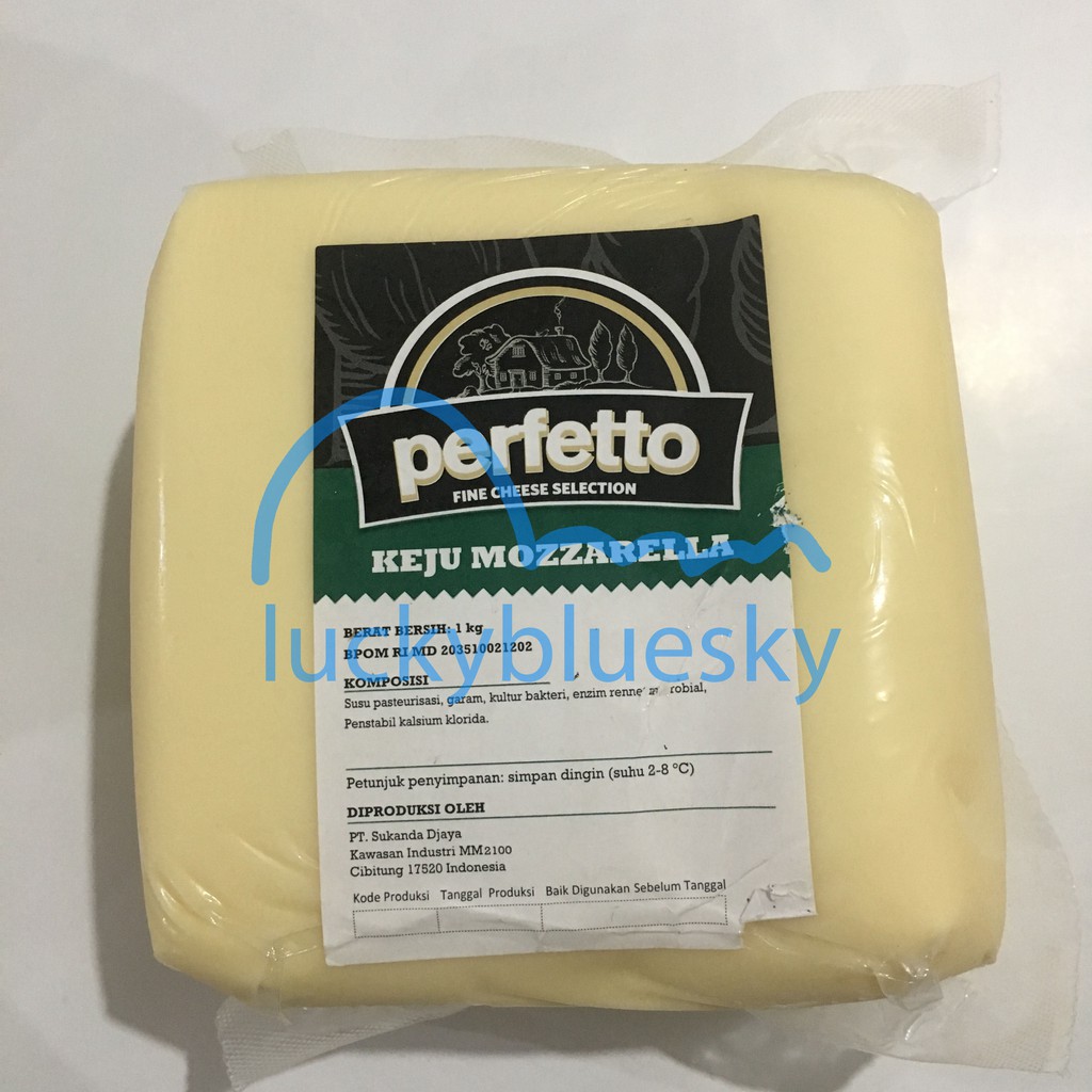 

Keju Mozarella Perfetto 1kg | Mozzarella Cheese Perfeto 1 kg | Perfecto 1kg | Mozarela Leleh Molor